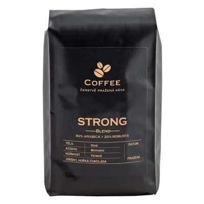 Káva zrnková Strong Espresso, směs tří druhů, 1 kg