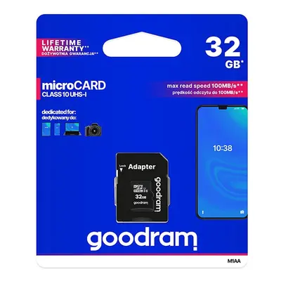 Goodram paměťová karta Micro Secure Digital Card 32GB UHS-I U1 (Class 10) M1AA-0320R12