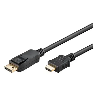 Video kabel DisplayPort samec - HDMI samec 2m černá