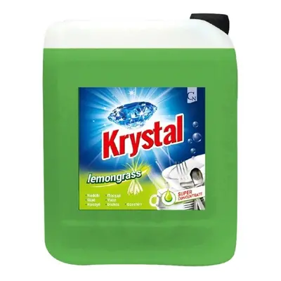 Prostředek na ruční mytí Krystal, na nádobí, 5 l, Lemongrass