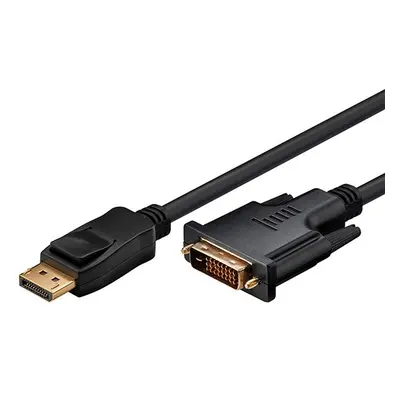 Video kabel DisplayPort samec - DVI (24+1) samec 2m pozlacené konektory černý