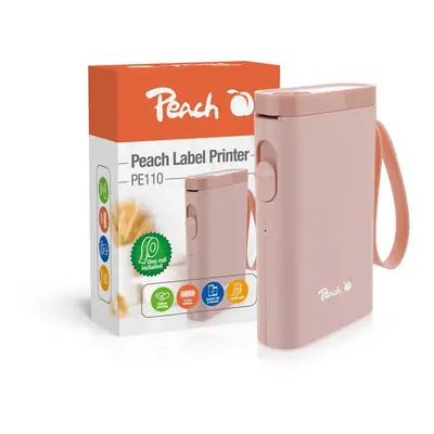 Peach PE110 - tiskárna samolepících štítků, nabíjecí, rů PE-PE110-PI