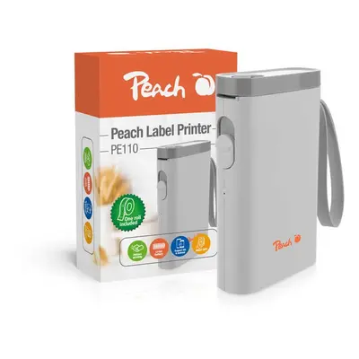 Peach PE110 - tiskárna samolepících štítků, nabíjecí, bí PE-PE110-W