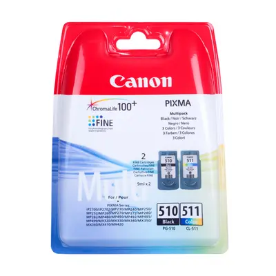 Cartridge - Multi Pack Canon č.510+511 - PG-510+CL-511 (Černá a barevná) - Originál