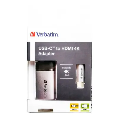 Verbatim USB (3.1) hub 1-port 49143 šedá délka kabelu 10cm 1x HDMI