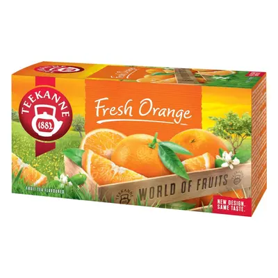 Čaj ovocný Teekanne World of Fruits, Fresh Orange, 20x2,25 g