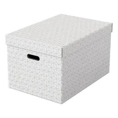 Box úložný Esselte Home, velikost L, bílý, 3 ks