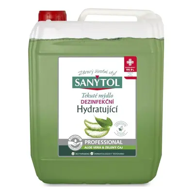 Mýdlo tekuté Sanytol, dezinfekční, hydratační, 5 l, Aloe Vera a Zelený čaj