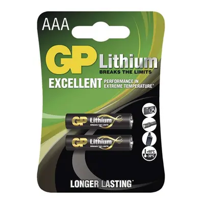 Baterie lithiová, AAA, 1.5V, GP, blistr, 2-pack