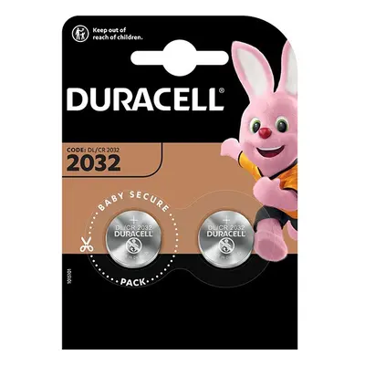 Baterie lithiová, CR2032, Duracell, blistr, 2-pack, 42443