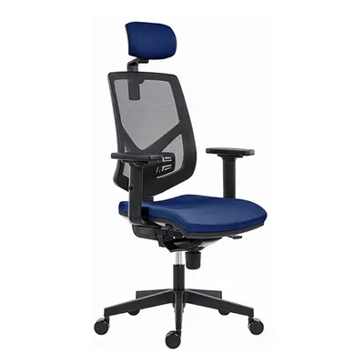 Powerton Kancelářské ergonomické křeslo Tina, Tmavě modré