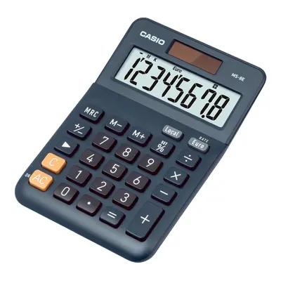 Kalkulačka Casio MS 8 E, 8 míst, tmavě modrá