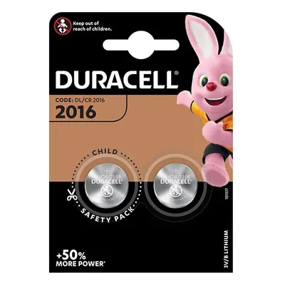 Baterie lithiová, CR2016, Duracell, blistr, 2-pack, 42441