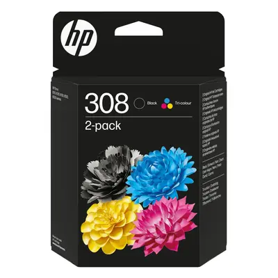 Cartridge - Multi Pack HP č.308 - 6L6S6U (Černá, azurová, purpurová, žlutá) - Originál