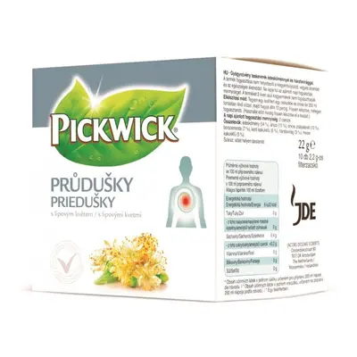 Čaj bylinný Pickwick, funkční, Průdušky, 10x2,2 g