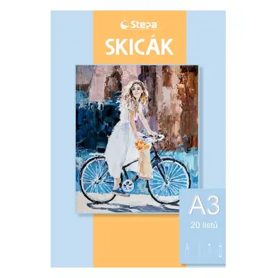 Skicák A3, 180 g, 20 listů