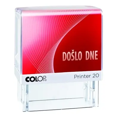 Razítko Colop Printer 20/L, samobarvící, s textem DOŠLO DNE, červené