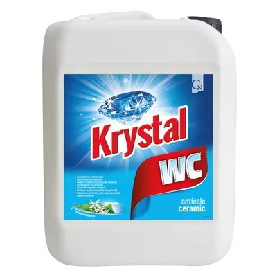 Prostředek čisticí Krystal, na toalety, na vodní kámen a usazeniny, 5 l, modrý