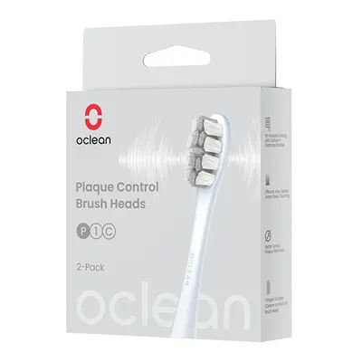 Oclean náhradní hlavice Plaque Control Medium P1C9, stříbrné