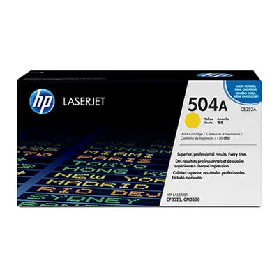 Toner HP č.504A - CE252A (Žlutý) - Originál