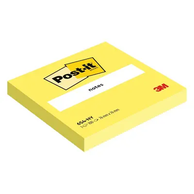 Bloček samolepicí 3M Post-it 654-NY, 76x76 mm, žlutý, 100 lístků