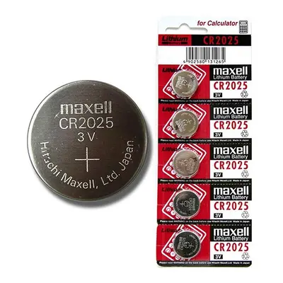 Baterie lithiová, CR2025, 3V, Maxell, blistr, 5-pack