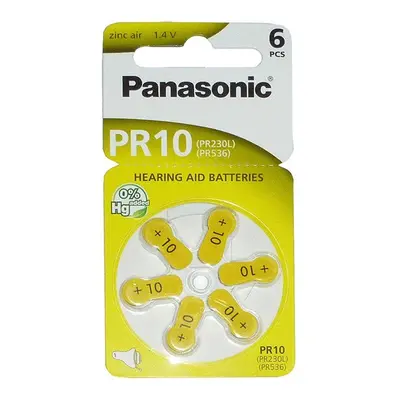 Baterie Panasonic 1.4 PR10, PR230L, PR536 6-pack blistr