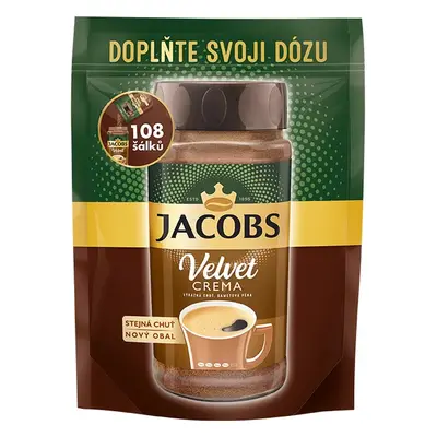 Káva instantní Jacobs Velvet Crema Refill, náhradní náplň, 180 g