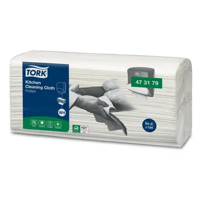 Utěrka z netkané textilie Tork Top Pak W4 36,5x41,5 cm, bílá (473179)