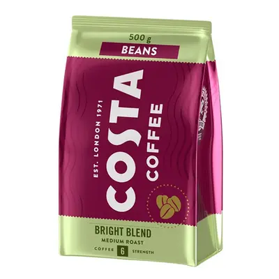 Costa Coffee Bright Blend 100% Arabica zrnková Káva 500g