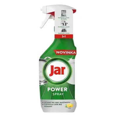 Prostředek na ruční mytí Jar Power Spray, 3v1, na nádobí a povrchy, 500 ml, citron