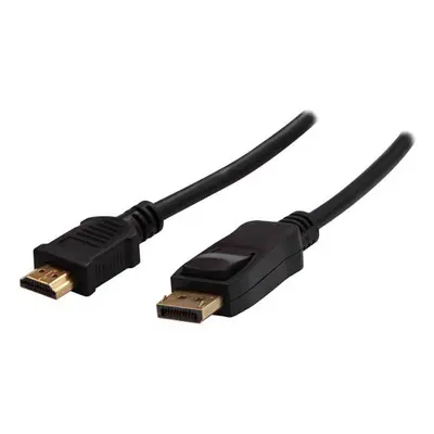 Logo Video kabel DisplayPort samec - HDMI samec 1m černá