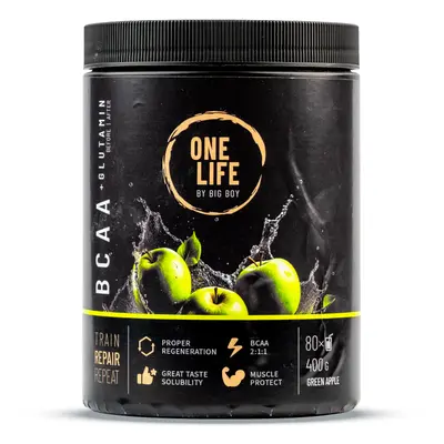 ONE LIFE BCAA zelené jablko 400g