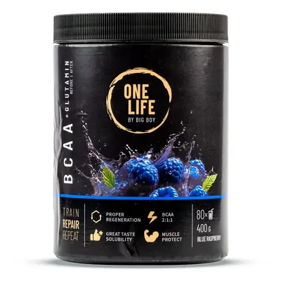 ONE LIFE BCAA modrá malina 400g