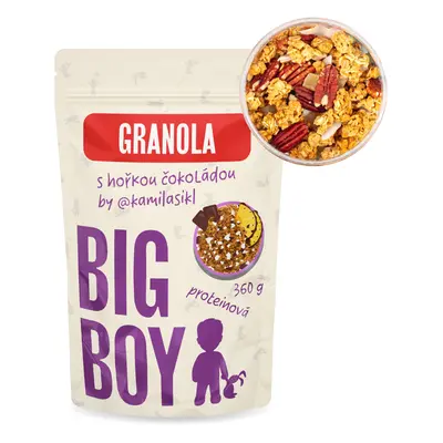 BIG BOY® Proteinová granola s hořkou čokoládou by @kamilasikl 360g Eko varianta