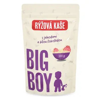 BIG BOY® Rýžová kaše s příchutí jahod v bílé čokoládě 300g Eko varianta