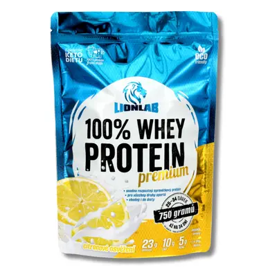 Lionlab: 100 % Whey Protein citronové osvěžení 750 g