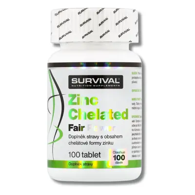 Survival: Zinek - Zinc Chelated Fair Power (R), 100 tbl