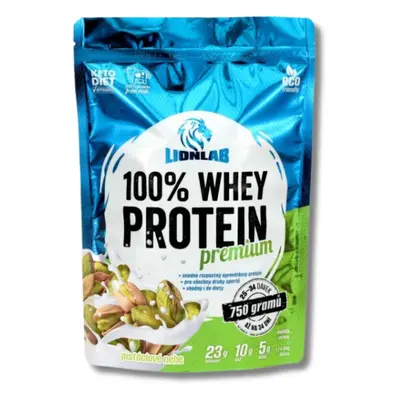 Lionlab: 100 % Whey Protein- pistáciové nebe 750 g