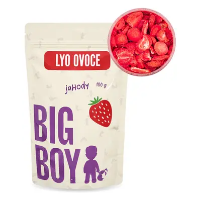 BIG BOY® Jahody plátky lyofilizované 100 g Eko varianta