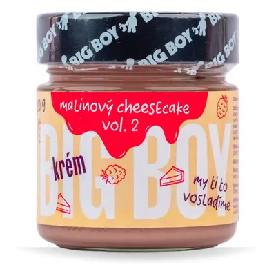 BIG BOY® Malinový cheesecake vol. 2 - Ořechový krém s příchutí malinového cheesecaku 220g