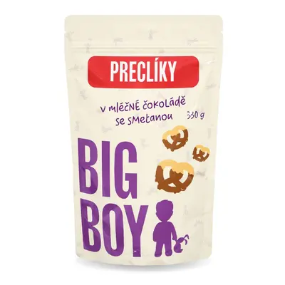 BIG BOY® Preclíky v mléčné čokoládě se smetanou 330g Eko varianta