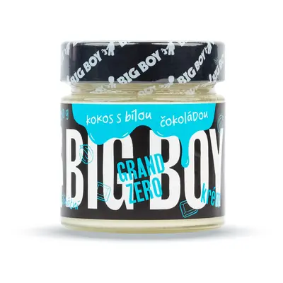 BIG BOY® Grand Zero kokosové - Kokosový krém s kokosem a bílou čokoládou bez cukru 250g