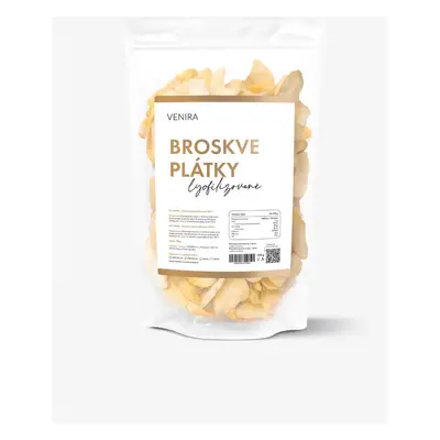 VENIRA lyofilizované broskve - plátky, 100 g