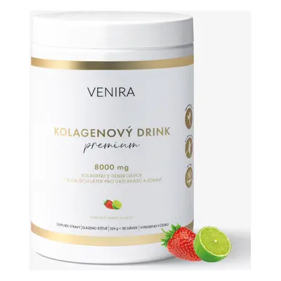 VENIRA PREMIUM kolagenový drink, jahoda-limetka, 324 g