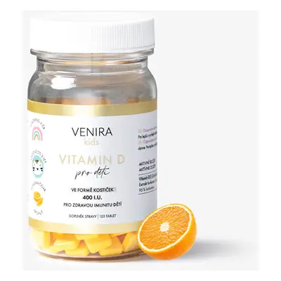 VENIRA vitamin D pro děti - pomeranč, 120 kostiček