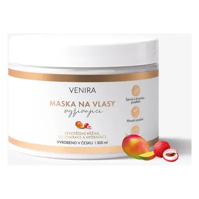 VENIRA vyživující maska na vlasy, mango-liči, 300ml