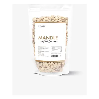 VENIRA mandle natural - loupané, výhodné balení 1000 g