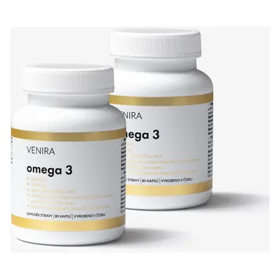 VENIRA omega 3, 2 balení za zvýhodněnou cenu, 160 kapslí