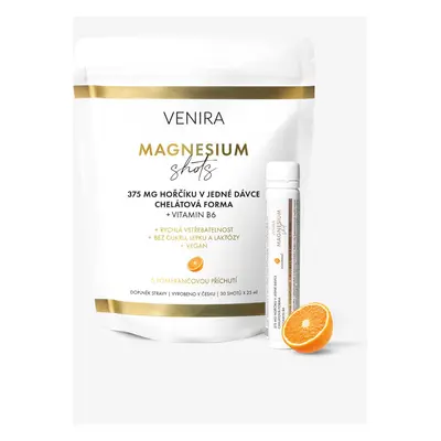 VENIRA magnesium shots, balení 30 ampulí, pomeranč